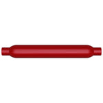 MagnaFlow Muffler Red Pack Series Glasspack 3.5in Rd 22in Body Length 2in/2in Inlet/Outlet