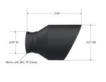 MBRP 15-23 Dodge Charger 5.7L/6.2L/6.4L T304 3in ID / 5in OD Out / 8in Length Angle Cut Black Tip