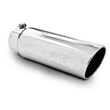 MBRP Universal Tip 6in OD Angled Rolled End 5in Inlet 18in Length T304 Exhaust