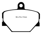 EBC 08+ Smart Fortwo 1.0 Greenstuff Front Brake Pads