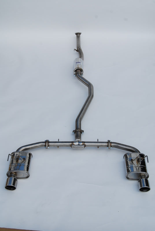 Invidia 2022+ Honda Civic Si (1.5T) 70mm Q300 Cat Back Exhaust - Rolled Stainless Steel Tips