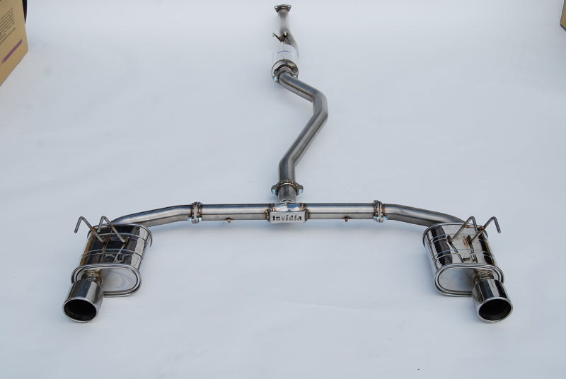 Invidia 2022+ Honda Civic Si (1.5T) 70mm Q300 Cat Back Exhaust - Rolled Stainless Steel Tips