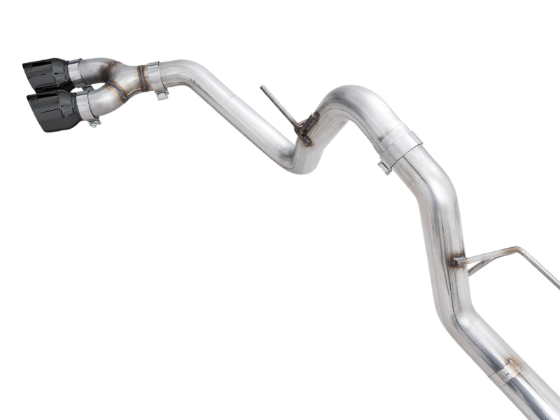 AWE 21+ Ford F150 Dual Side Exit Cat-Back Exhaust - 4.5in Diamond Black Tips *For Stock Y-Pipe Only