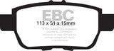 EBC 09-14 Acura TL 3.5 Yellowstuff Rear Brake Pads