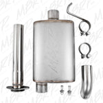 MBRP 00-06 Jeep Wrangler (TJ) Inline-4 2.5L Inline-6 4.0L Cat Back Single Off-Road Turn Down T409 Ex