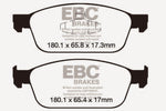 EBC 12-18 Ford Focus ST Bluestuff Front Brake Pads