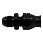 DeatschWerks 6AN Male Flare to 5/16in Hardline Compression Adapter - Anodized Matte Black