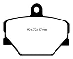 EBC 08+ Smart Fortwo 1.0 Greenstuff Front Brake Pads