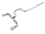 AWE Tuning Ford Focus RS Track Edition Cat-back Exhaust - Chrome Silver Tips