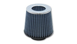 Vibrant Open Funnel Perf Air Filter (5in Cone O.D. x 5in Tall x 4.5in inlet I.D.) Chrome Filter Cap