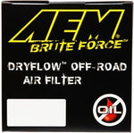 AEM Dryflow 4in. X 9in. Round Tapered Air Filter