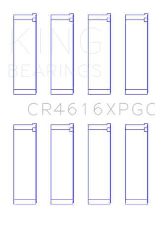 King Subaru FA20 / Toyota 4U-GSE - Size .25 Oversized Tri-Metal Connecting Rod Bearing Set