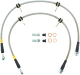 StopTech 90-93 Acura Integra / 90-91 Honda CRX Si Rear Disc Rear SS Brake Lines