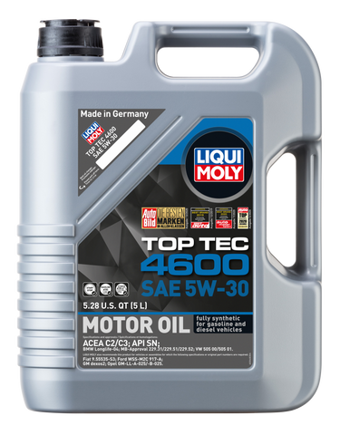 LIQUI MOLY 5L Top Tec 4600 Motor Oil 5W30