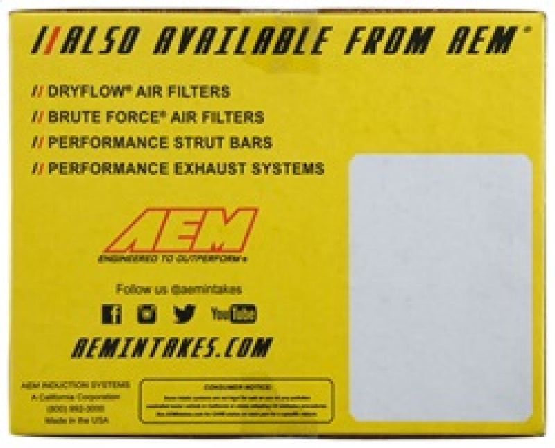 AEM C.A.S. 17-18 Subaru Legacy H4-2.5L F/I Cold Air Intake