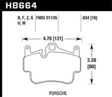 Hawk 05-08 Porsche 911 Carrera Front & Rear / 07-08 Cayman Front Perf Ceramic Street Brake Pads