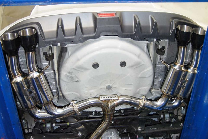 Invidia 11-21 Subaru WRX / STI Gemini/R400 Single Layer Quad Black Tip Cat-Back Exhaust