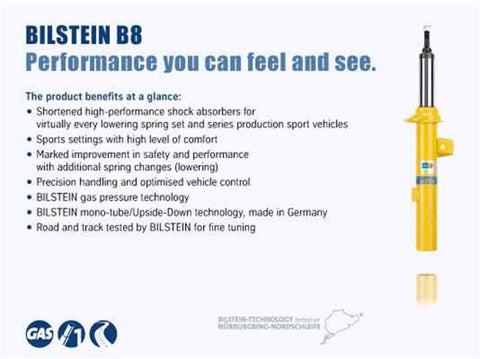 Bilstein 22-243065 2014-2021 Mazda 6 Gen3 - B8 Front Right Twintube Strut Assembly