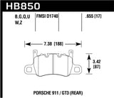 Hawk Audi 14-19 Porsche 911 / 2016 Cayman / 17-19 Panamera PC Rear Brake Pads w/ Carbon Ceramics