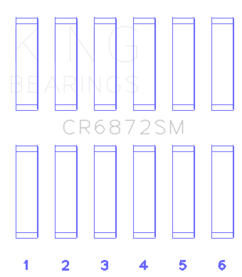 King Engine Bearings Toyota 1GR-FE Connecting Rod Bearing Set - Size STD