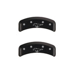MGP 4 Caliper Covers Engraved Front Mustang Engraved Rear Pony Red finish silver ch