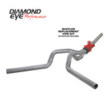 Diamond Eye KIT 4in CB MFLR RPLCMENT PIPE DUAL AL: 2004.5-2007.5 DODGE CUMMINS 600