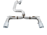 AWE Tuning Ford Focus RS Track Edition Cat-back Exhaust - Chrome Silver Tips