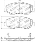 StopTech Performance 03-10 Honda Accord / 02-06 CR-V / 03-08 Pilot Front Brake Pads