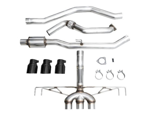 AWE Tuning 2023 Honda Civic Type R FL5 Track Edition Exhaust w/ Triple Diamond Black Tips