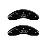 MGP 4 Caliper Covers Engraved Front Mustang Engraved Rear SN95/GT Black finish silver ch