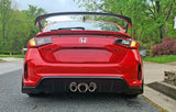 Rally Armor 2023+ Honda Civic Type R Black Mud Flap White Logo