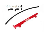 Torque Solution Mitsubishi Evo X Billet Aluminum Fuel Rail - Red