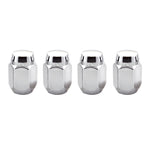 McGard Hex Lug Nut (Cone Seat) M12X1.25 / 13/16 Hex / 1.28in. Length (4-Pack) - Chrome