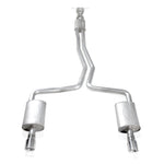 Stainless Works 2010-18 Ford Taurus SHO V6 2-1/2in Catback Chambered Mufflers X-Pipe