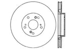 StopTech 02-06 Acura RSX Type S / 06-09 Honda Civic Si Slotted & Drilled Right Front Rotor