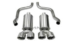 Corsa 09-13 Chevrolet Corvette C6 6.2L V8 Polished Xtreme Axle-Back Exhaust