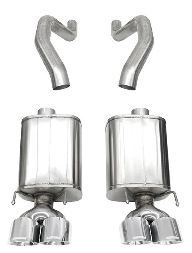 Corsa 06-13 Chevy Corvette C6 Z06 7.0L / 09-13 ZR1 6.2L Polished Axle-Back Exhaust w/4.5in Twin Tips