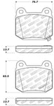 StopTech Performance ST-22 2-Piston Rear Caliper Brake Pads