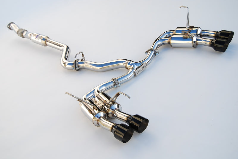 Invidia 11-21 Subaru WRX / STI Gemini/R400 Single Layer Quad Black Tip Cat-Back Exhaust