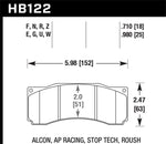 Hawk StopTech ST-60 Caliper Performance Ceramic Street Brake Pads