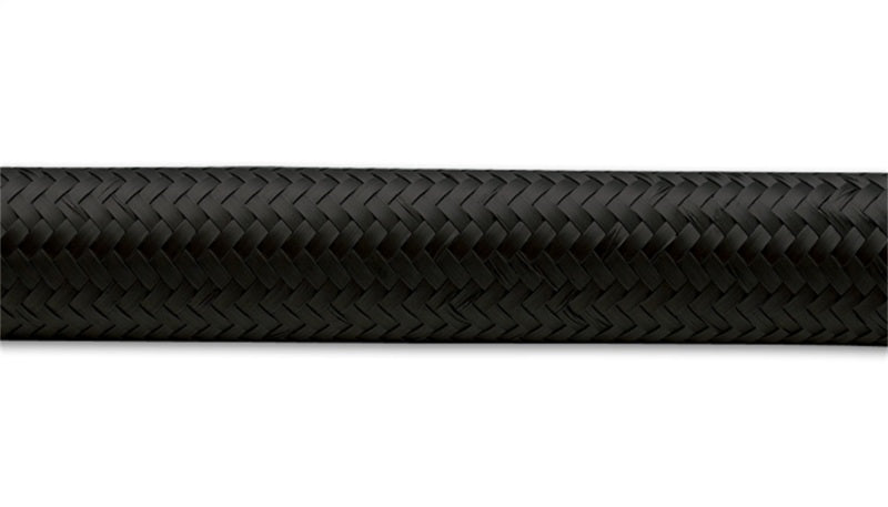 Vibrant -16 AN Black Nylon Braided Flex Hose (20 foot roll)