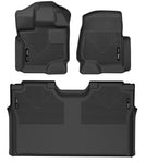 Husky Liners 15-23 Ford F-150 SuperCrew Cab X-Act Contour Front & 2nd Row Seat Floor Liners - Black