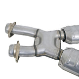 BBK 86-93 Mustang 5.0 High Flow X Pipe With Catalytic Converters - 2-1/2