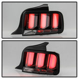 Spyder 05-09 Ford Mustang (White Light Bar) LED Tail Lights - Black ALT-YD-FM05V3-LED-BK