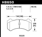 Hawk 09-11 Nissan GT-R HPS Street Front Brake Pads