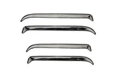 AVS 81-89 Lincoln Town Car Ventshade Front & Rear Window Deflectors 4pc - Stainless