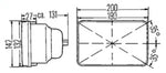 Hella E-Code 5in x 7in H4 Conversion Headlamp Kit