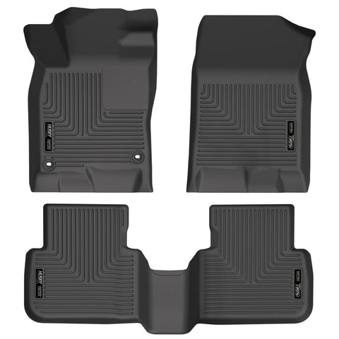 Husky Liners 2022 Honda Civic WeatherBeater Front & 2nd Seat Floor Liners (Black)