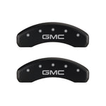 MGP 4 Caliper Covers Engraved Front & Rear GMC Red finish silver ch