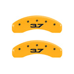 MGP 4 Caliper Covers Engraved Front 2015/Mustang Engraved Rear 2015/Bar & Pony Black finish slvr ch